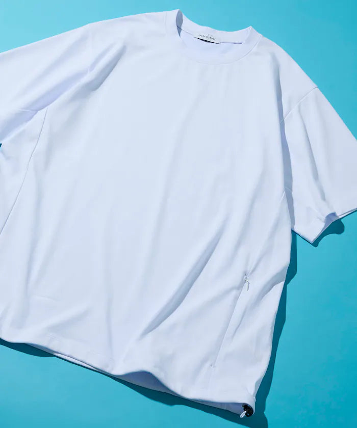 SUPER ICE / Super Ice Crew Neck Spindle T-Shirt Contact Cooling / Quick Dry / UV Cut