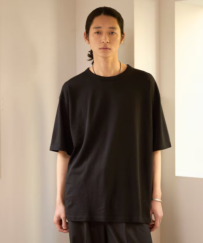 SUPER MERINO WOOL×INKEEP Crew Neck Short Sleeve T-Shirt