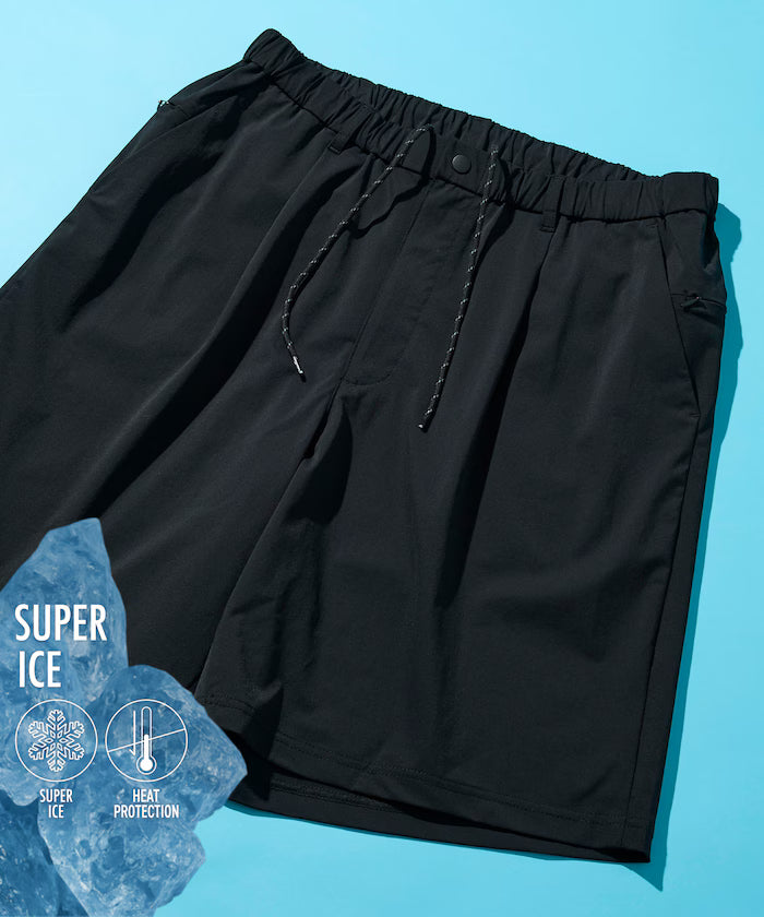 SUPER ICE / Super Ice Easy Short Pants with Contact Cooling / Quick Dry / UV Cut - Black