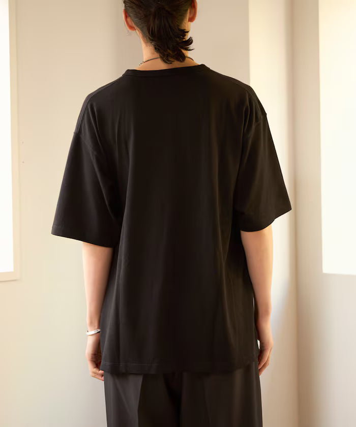 SUPER MERINO WOOL×INKEEP Crew Neck Short Sleeve T-Shirt