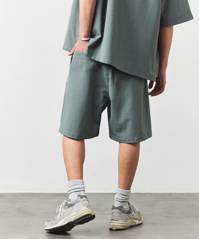 [New Color Added] Quick-Drying Material Relaxed Fit Easy Short Pants Linen-like Home Care