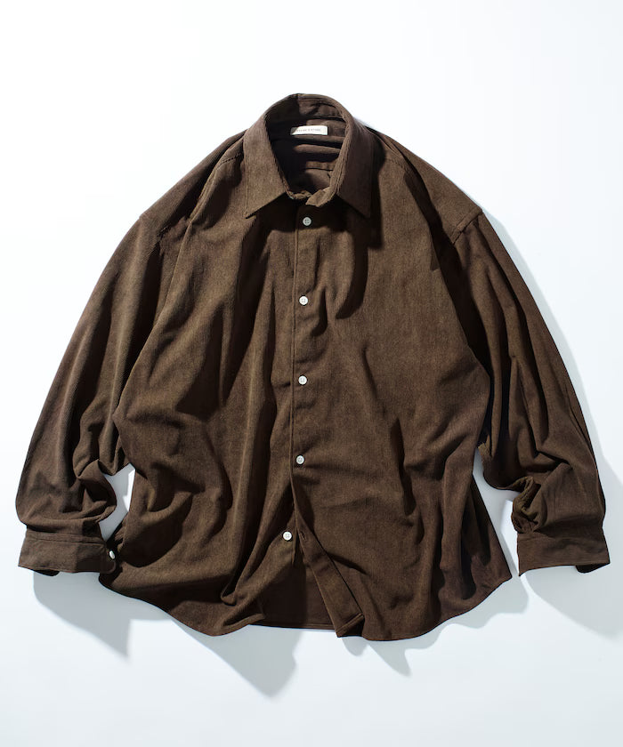Relax Fit Relaxed Fit Corduroy Regular Collar Shirt [Limited Edition]