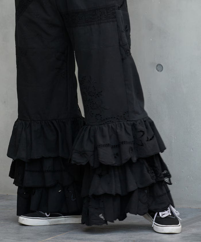vintage lace tablecloth remake easy pants