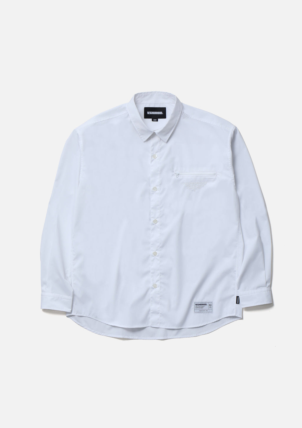 Plain Shirt Ls - WHITE