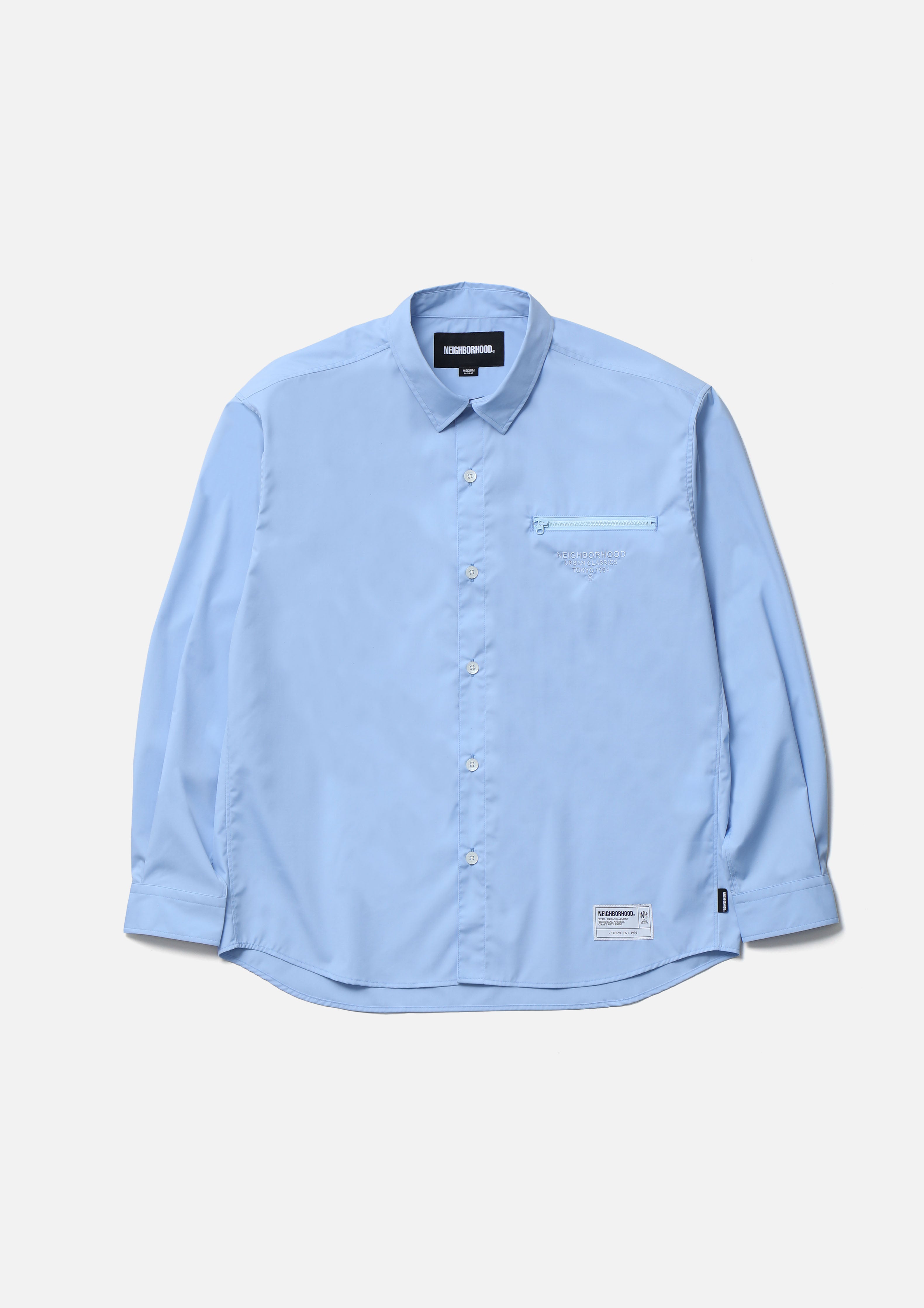 Plain Shirt Ls - BLUE