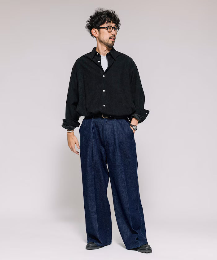 Wide Silhouette Straight Denim