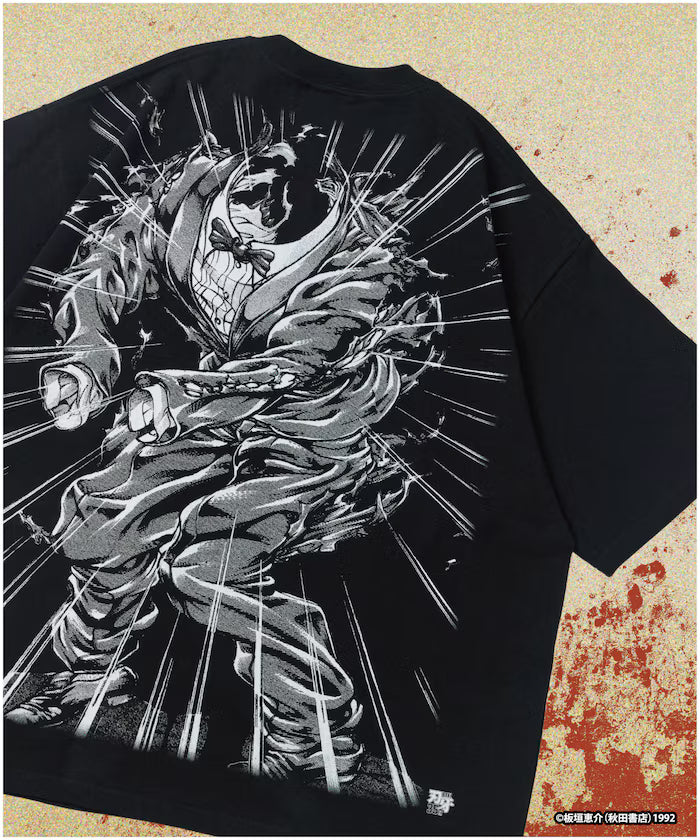 [Sales start on June 12 at 12:00] Baki 'Mr. Unchained/Biscuit Olly' Print Crew Neck T-Shirt