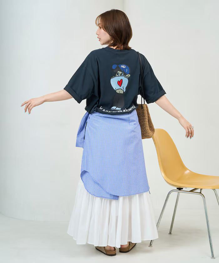 [Sales start on May 22 at 12:00] kaoyorinakami × FREAK'S STORE/ Kaoyorinakami exclusive Heso Dashi Boy Tee