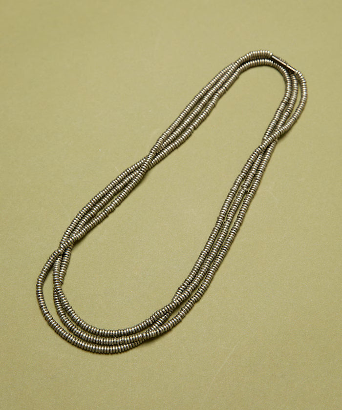 Disk Type Metal Beads Long Necklace 140cm
