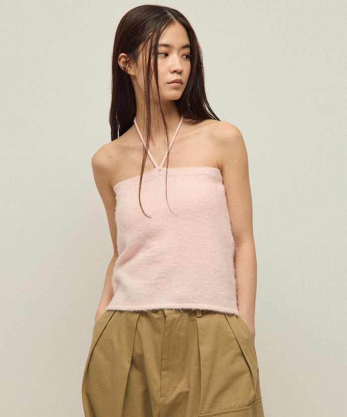 Alpaca Blend Bicolor Knit Vest