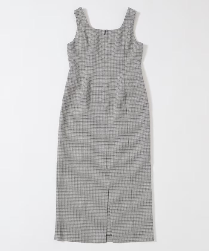 [March 11th 12:00 release] Camila Check I-Line Dress / Compatible with Setups
