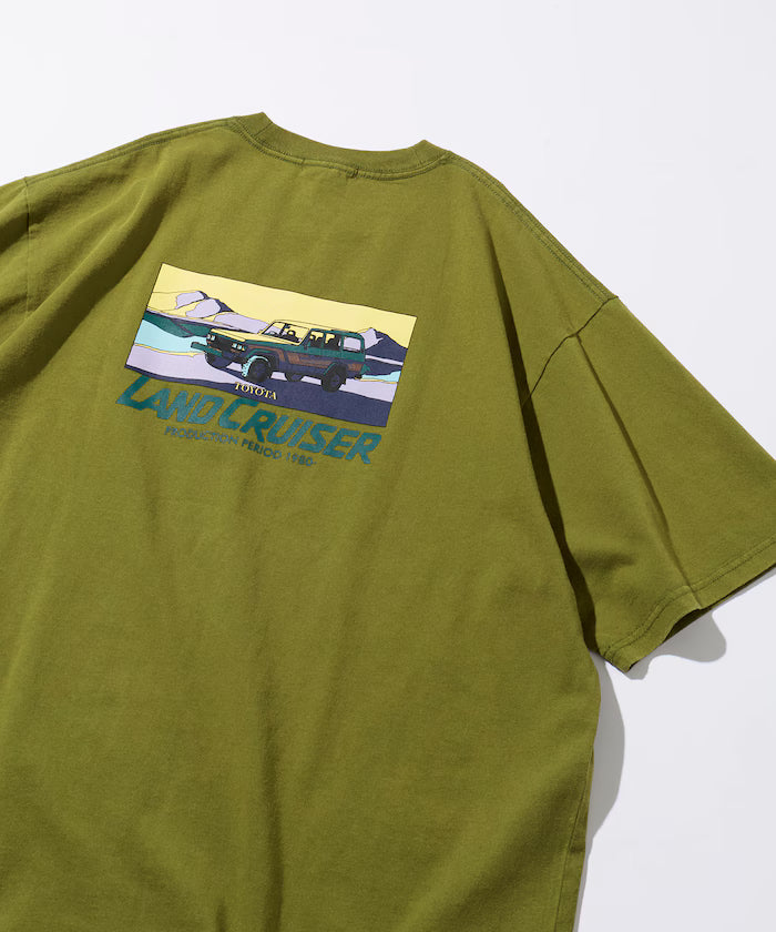 Relaxed Fit Land Cruiser 60 Back Print Short Sleeve Crew Neck T-Shirt