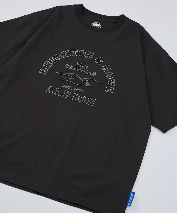 [5/22 12:00~ Release] Brighton & Hove Albion FC - SEAGULLS HERITAGE LOGO TEE - Charcoal Gray
