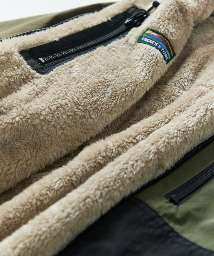 Relaxed Fit Nylon Fleece Reversible Blouson [Limited Release]