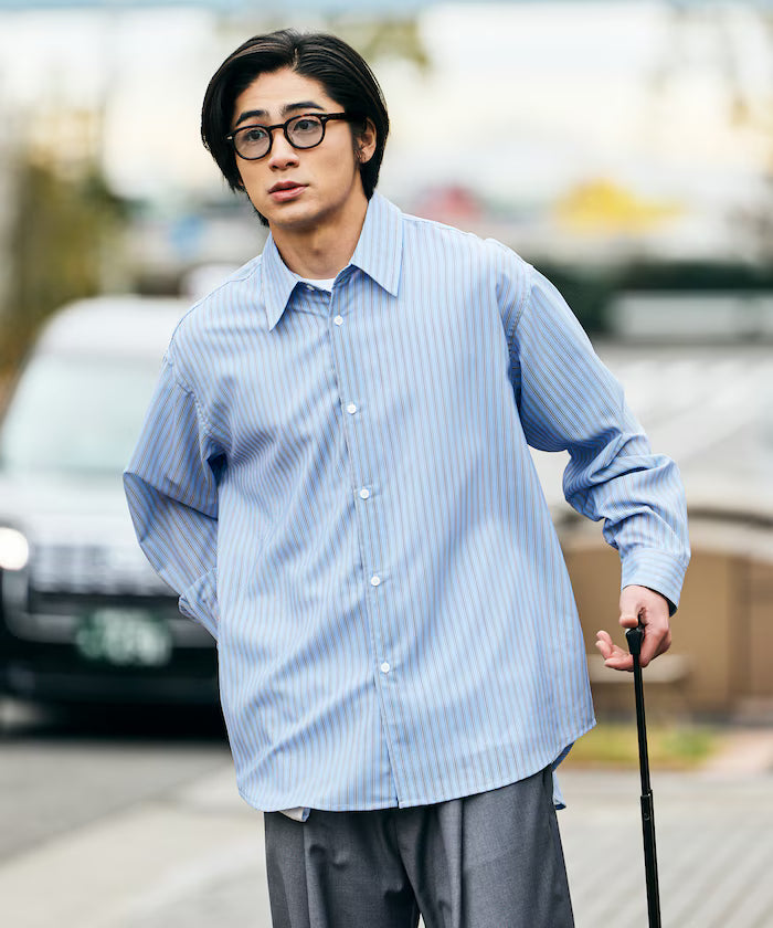 AiRide/Air Ride Relax Fit Regular Collar L/S Shirt/Pocketable/Quick Dry/UV Cut 【Limited Edition】