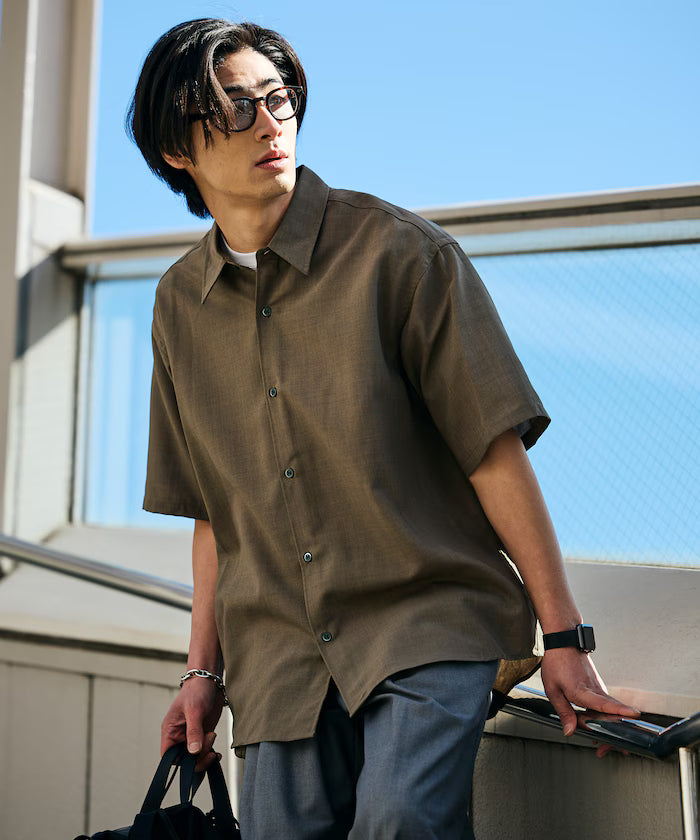 AiRide/AiRide Relax Fit Short Sleeve Regular Collar Shirt/Pocketable/Quick Drying/UV Cut [Limited Edition]