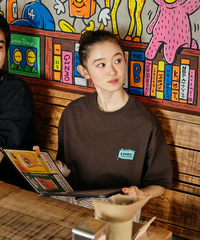 Burger Factory × FREAK'S STORE/ Burger Factory Limited Big Silhouette Back Print Crew Neck T-shirt 【Limited Edition】