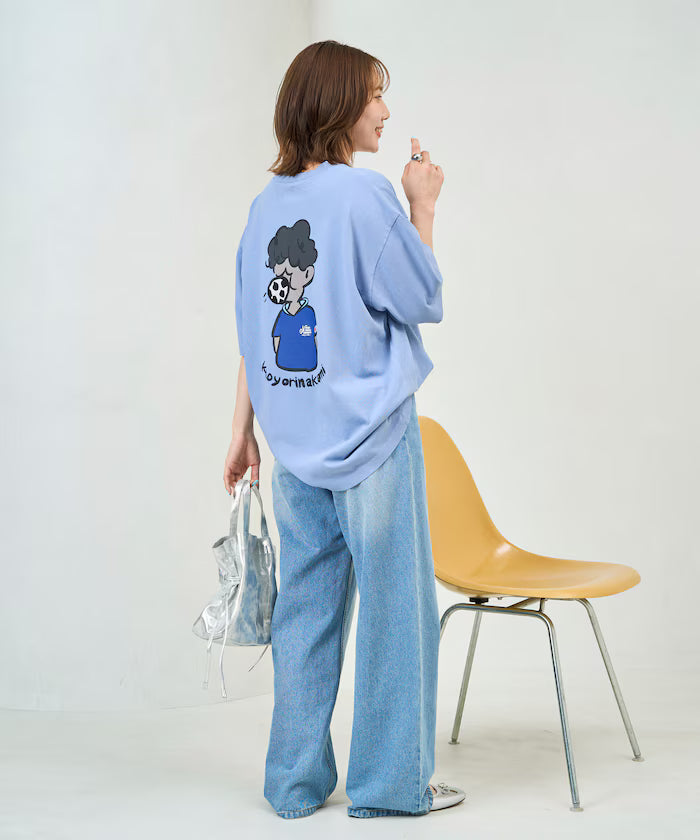 [Starting sale on May 22 at 12:00] kaoyorinakami × FREAK'S STORE/ Kaoyorinakami limited edition soccer ball boy Tee