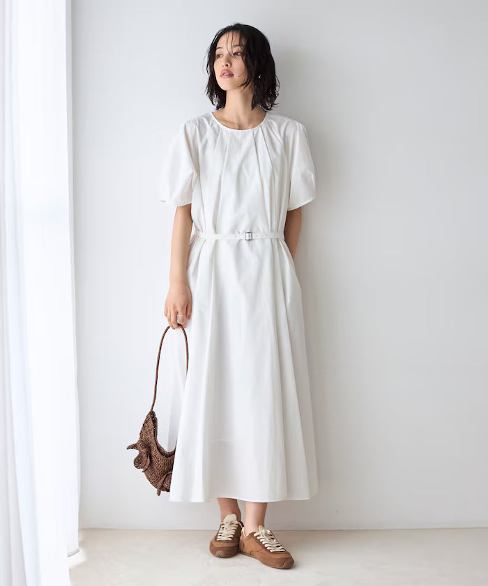 Balloon Sleeve 2WAY Dress / 5 Minute Sleeve
