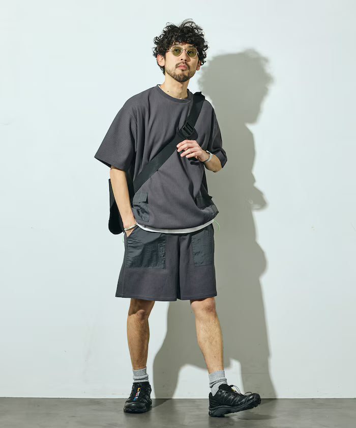 Side Pocket Spindle Tech Thermal Short Sleeve T-Shirt / Big Silhouette