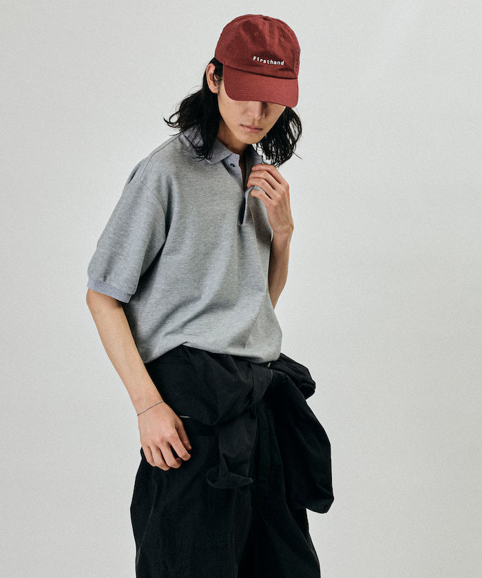 One-Point Embroidery Polo Shirt - Gray
