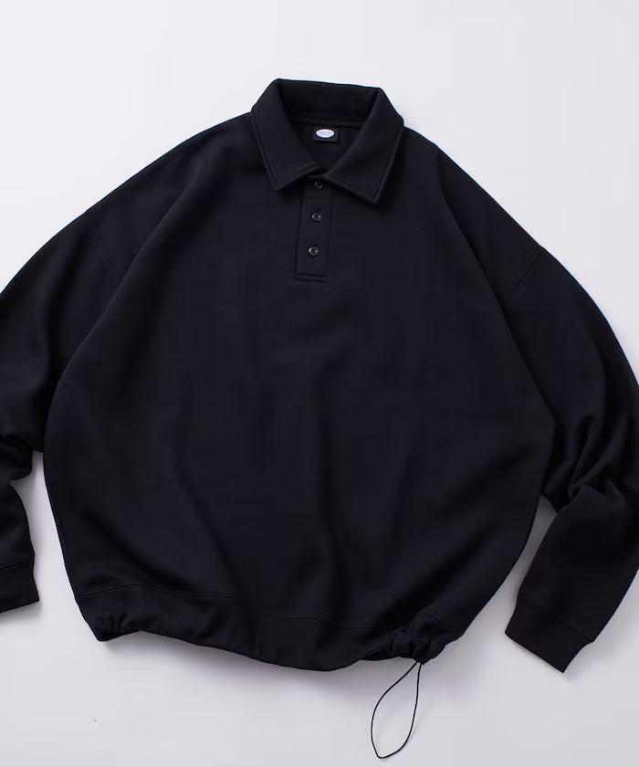 Relaxed Fit Spindle Polo Collar Sweat / Hem Code [Limited Edition]