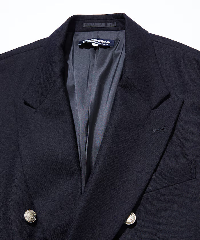 Merino WooL Saxony Double Breasted Blazer 1.1