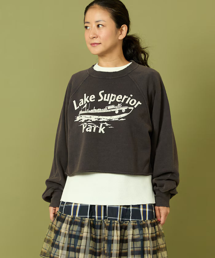 Grunge Cutoff Short Sweatshirt