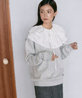 Organic Cotton Multiway Color Sweat / Back毛 Sweat / Set Item - Gray