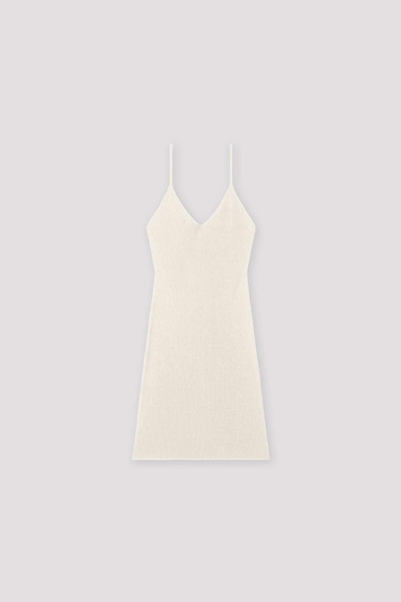 PORTRAIT CAMISOLE DRESS - WHITE