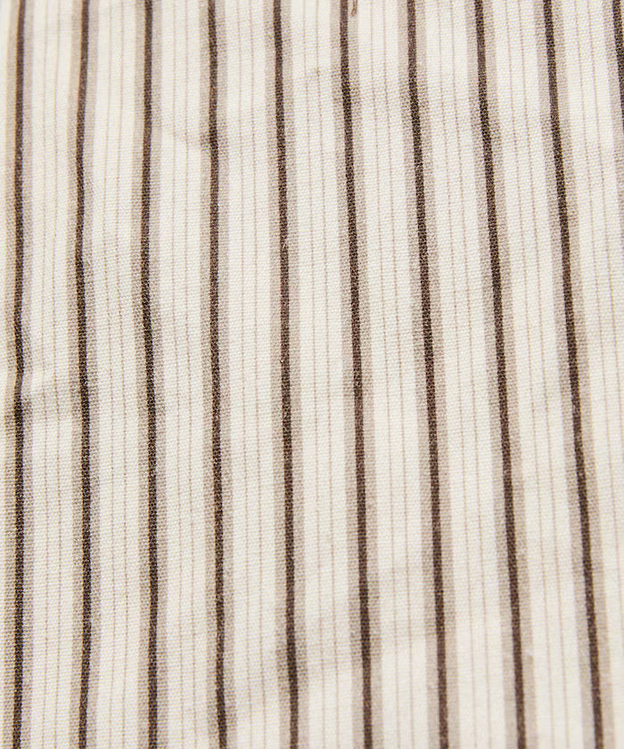 Stripe Print Canvas Tote Bag