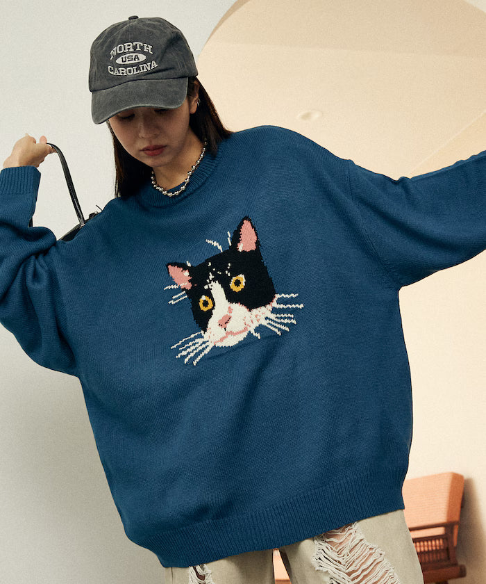 Various Cat Design Knit Limited Edition