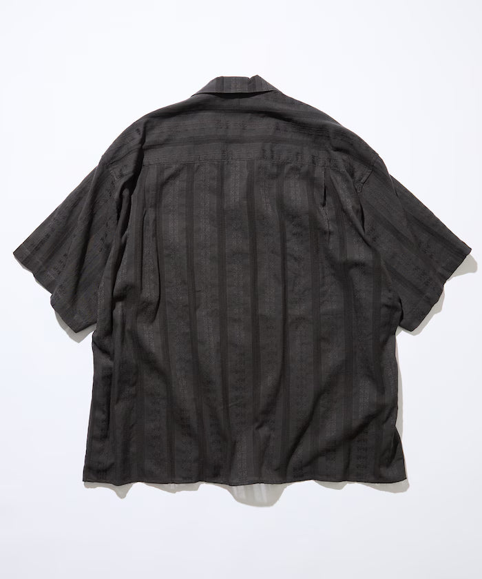 Relaxed Fit Allover Jacquard Open Collar Shirt [Limited Edition]