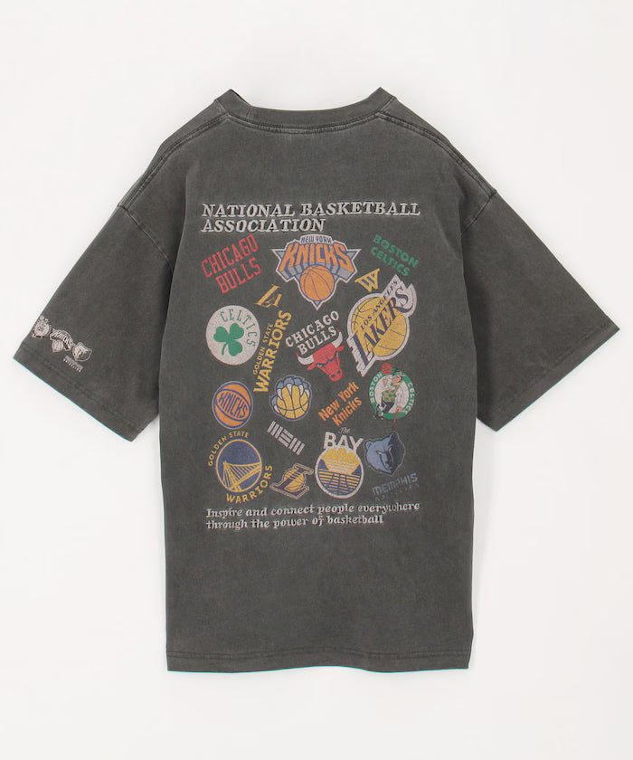 NBA × FREAK'S STORE Collaboration Random Team Logo Backprint Crewneck T-Shirt