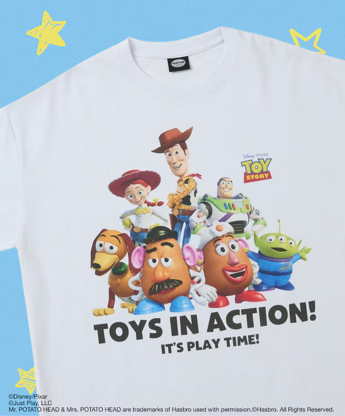 [April 20 12:00 release][Made to Order Product] 'Toy Story' Exclusive Character Print Crew Neck T-shirt Limited Edition - White-ALLSTER