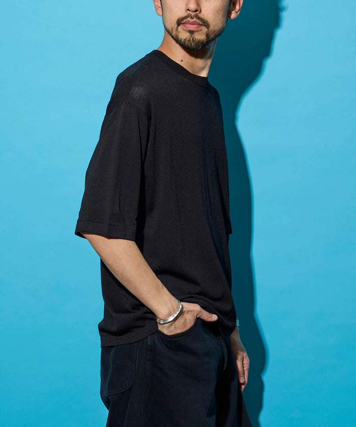 [New Color Added] SUPER ICE / Super Ice Crew Neck Knit T-Shirt / Contact Cooling