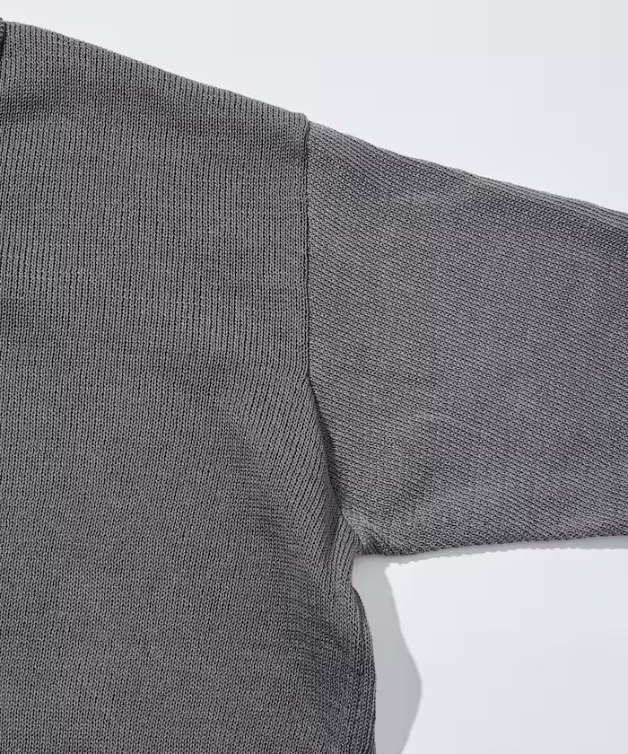 Sheer Knit Polo Shirt & Cotton T-Shirt Layered Set