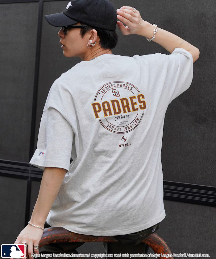 Limited Edition MLB Circle Logo Graphic T-Shirt - Gray