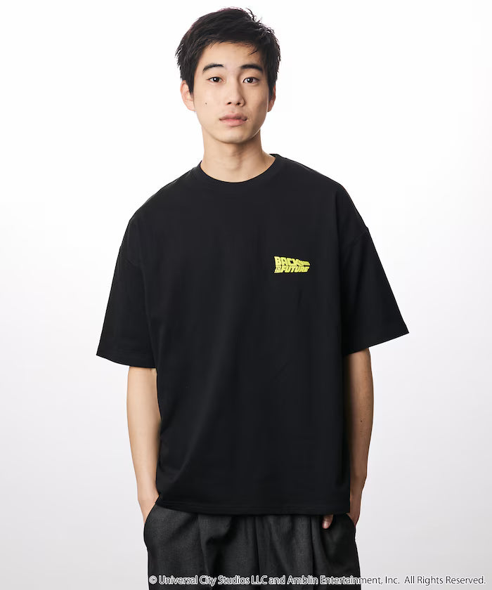 [BACK TO THE FUTURE] Limited Edition Big Silhouette Back Print Crew Neck T-Shirt [Limited Release]