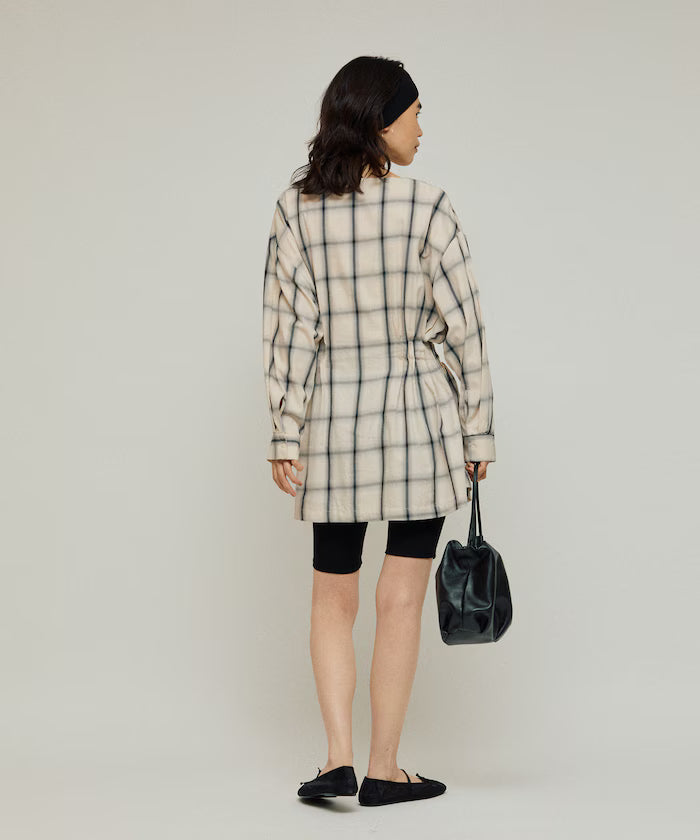Ombre Check Tuck Shirt / Tunic