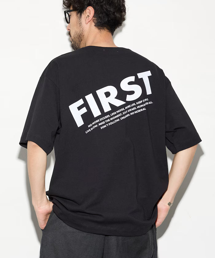 6 Ounce Front Logo Print Crew Neck T-Shirt / Back Print T-Shirt PRINT FRESH FIRST
