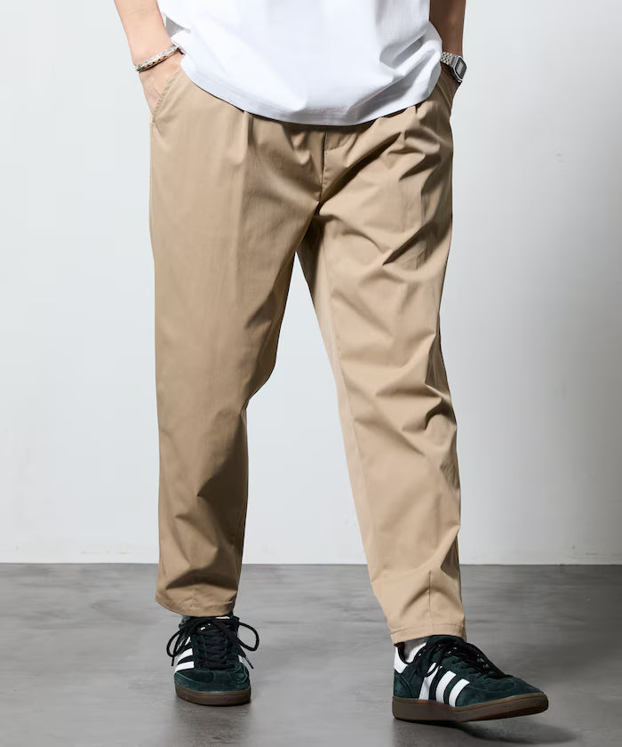 Slim Tapered Silhouette Poly Chino Easy Pants 【Limited Edition】