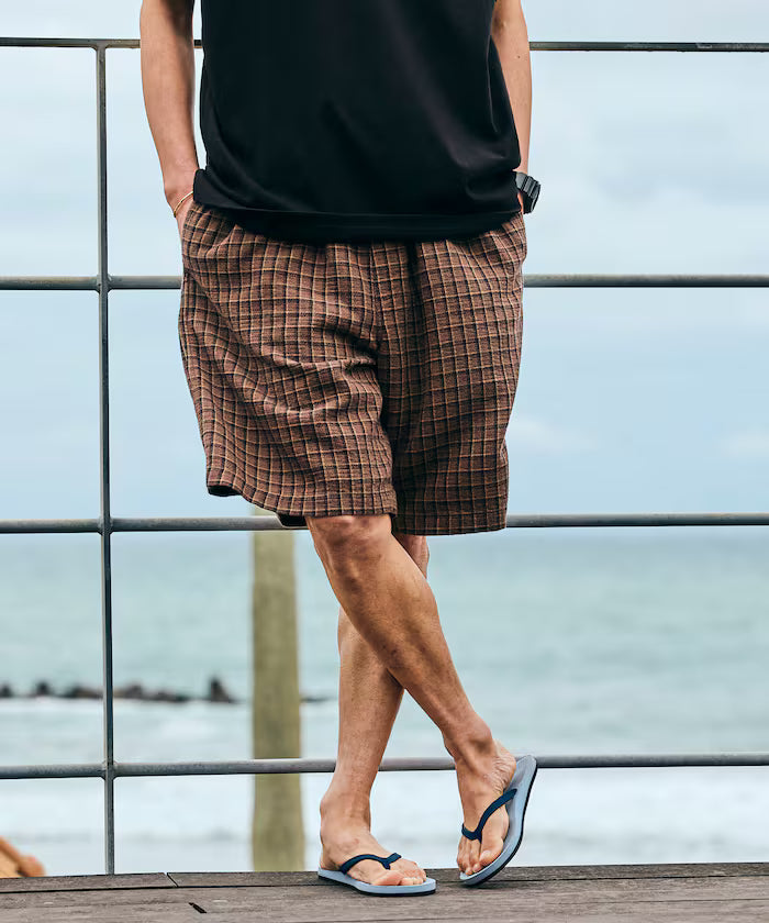 AUSTRALIAN COTTON Check Easy Shorts