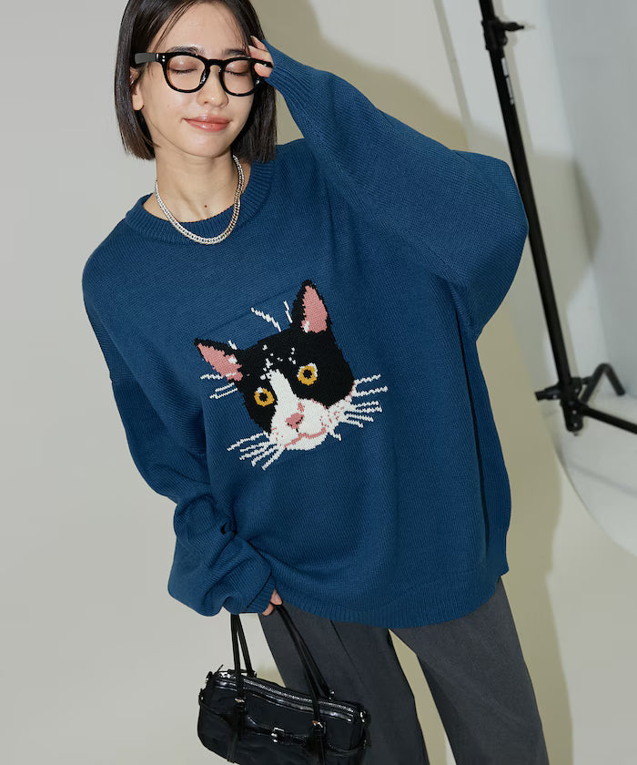 Various Cat Design Knit Limited Edition