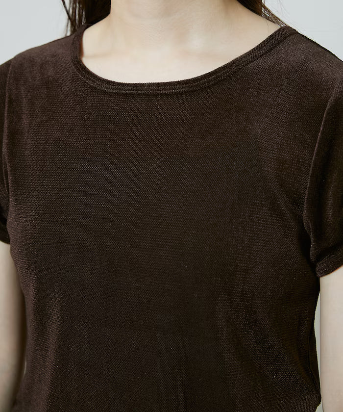 Puff Sleeve Sheer Flocked T-Shirt Limited Edition