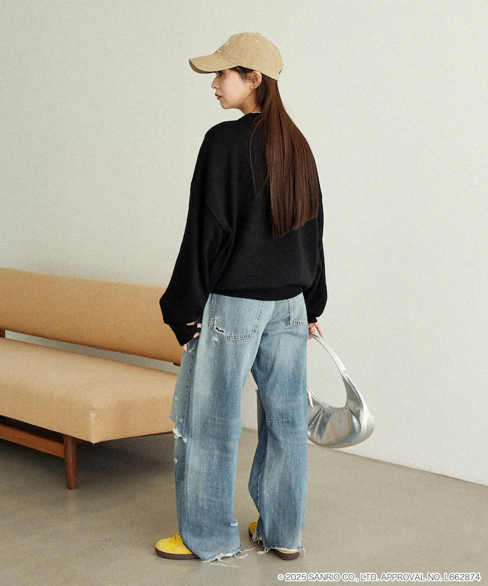 "SANRIO/Sanrio" Pixel Art Jacquard Knit Limited Edition