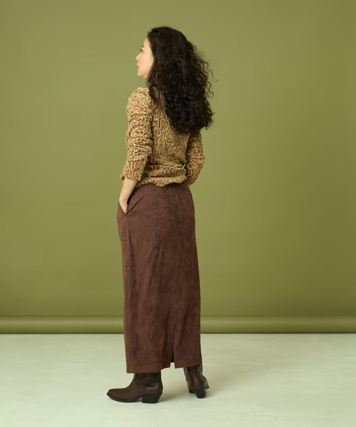 Mesh Velour Top