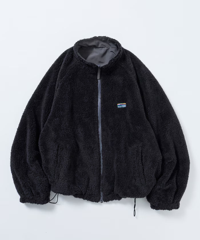Relaxed Fit Nylon Fleece Reversible Stand Blouson [Limited Edition]