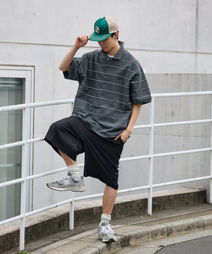 1-Tack Baggy Silhouette Slacks Short Pants