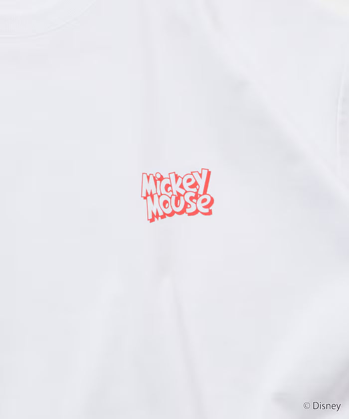 Limited Edition DISNEY Mickey Mouse Monochrome Back Print Crew Neck T-Shirt